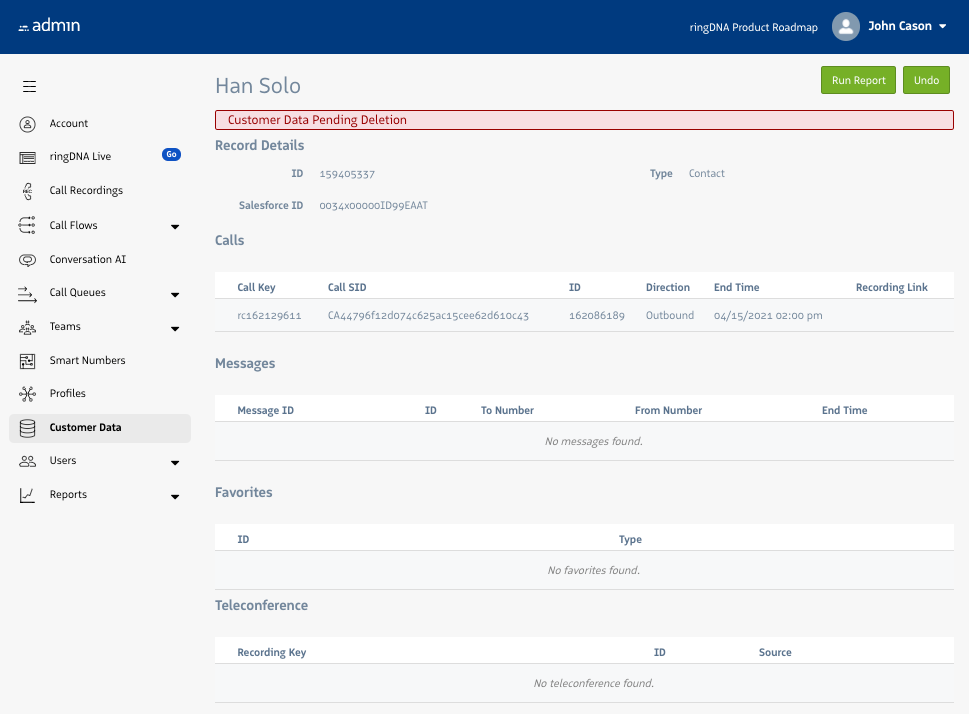 Deletion Confirmation