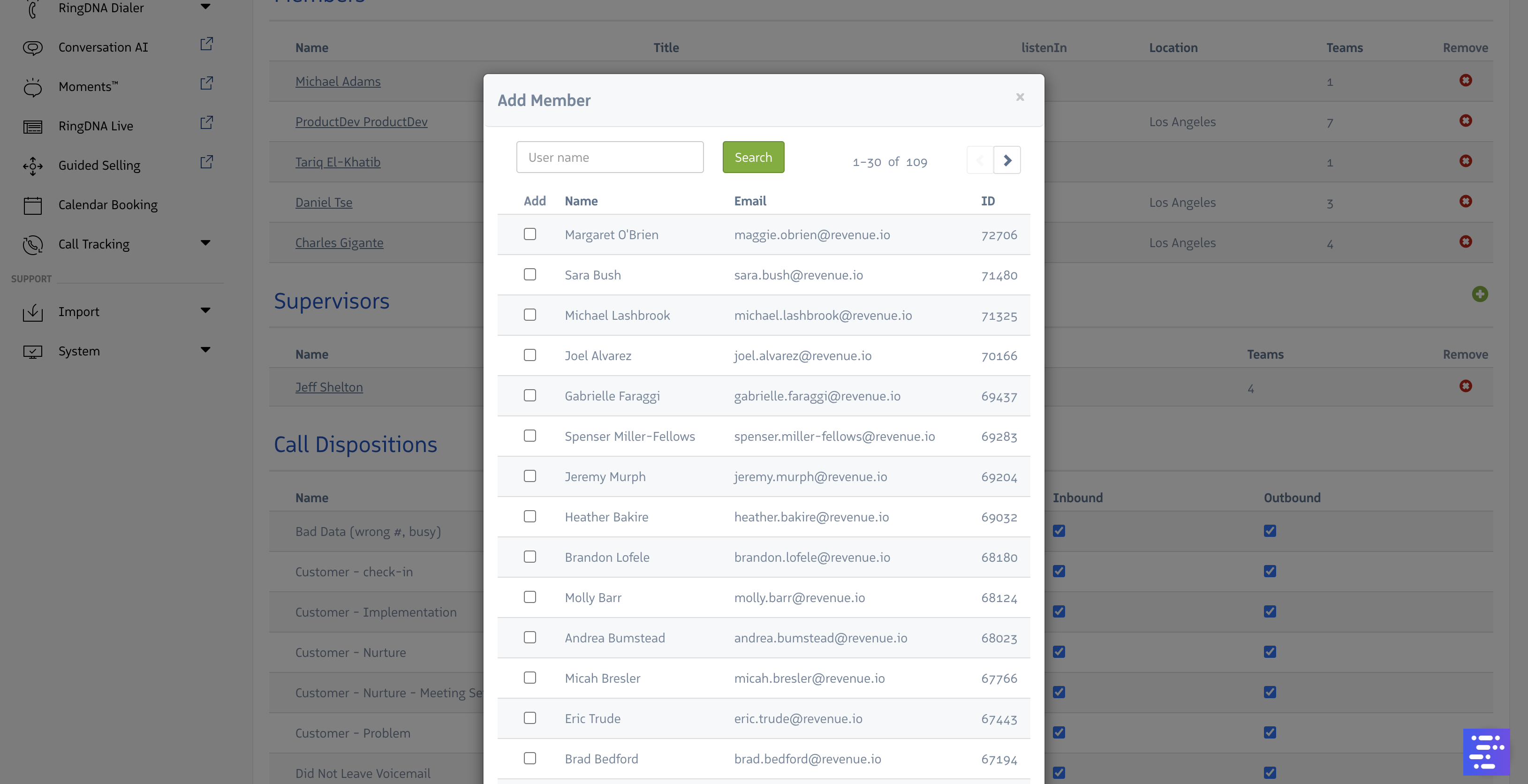 Add Supervisor Modal