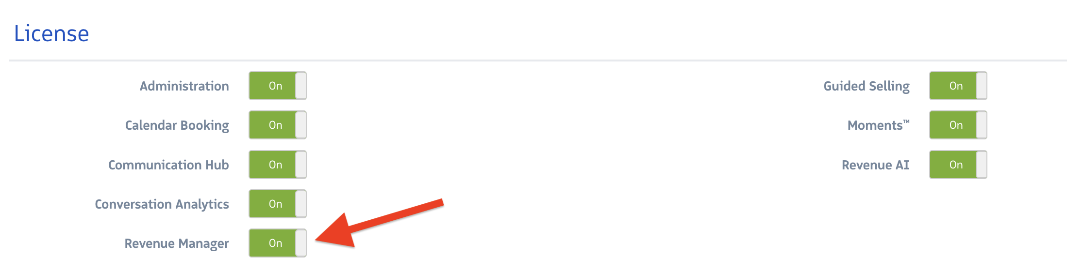Admin Console settings