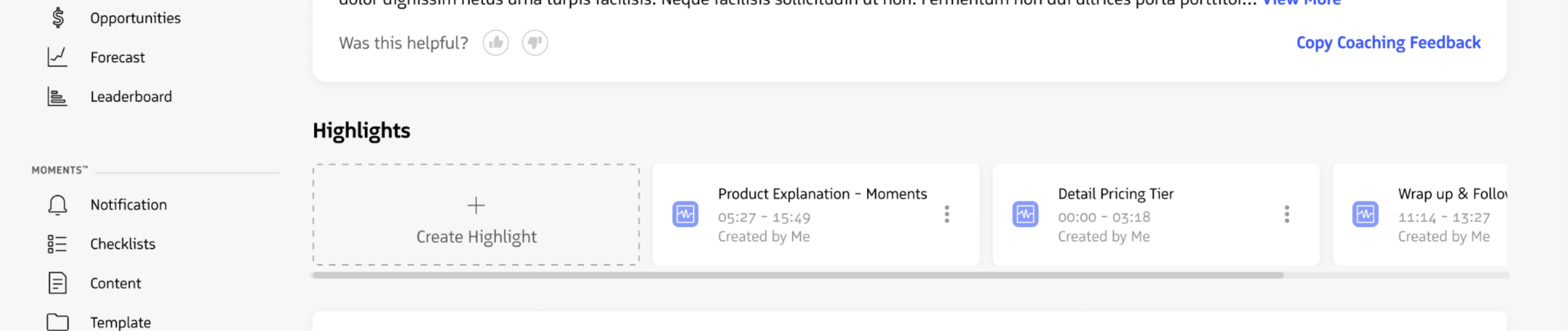 Highlights Carousel Fully Loaded