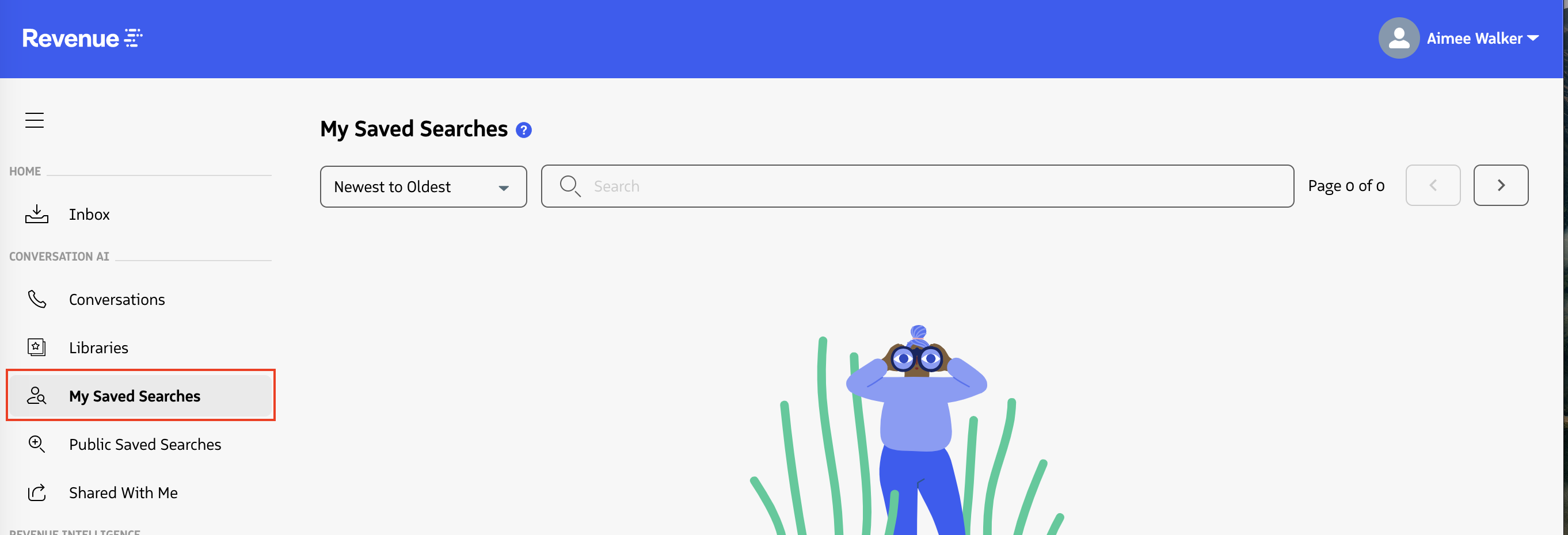 Saved search details