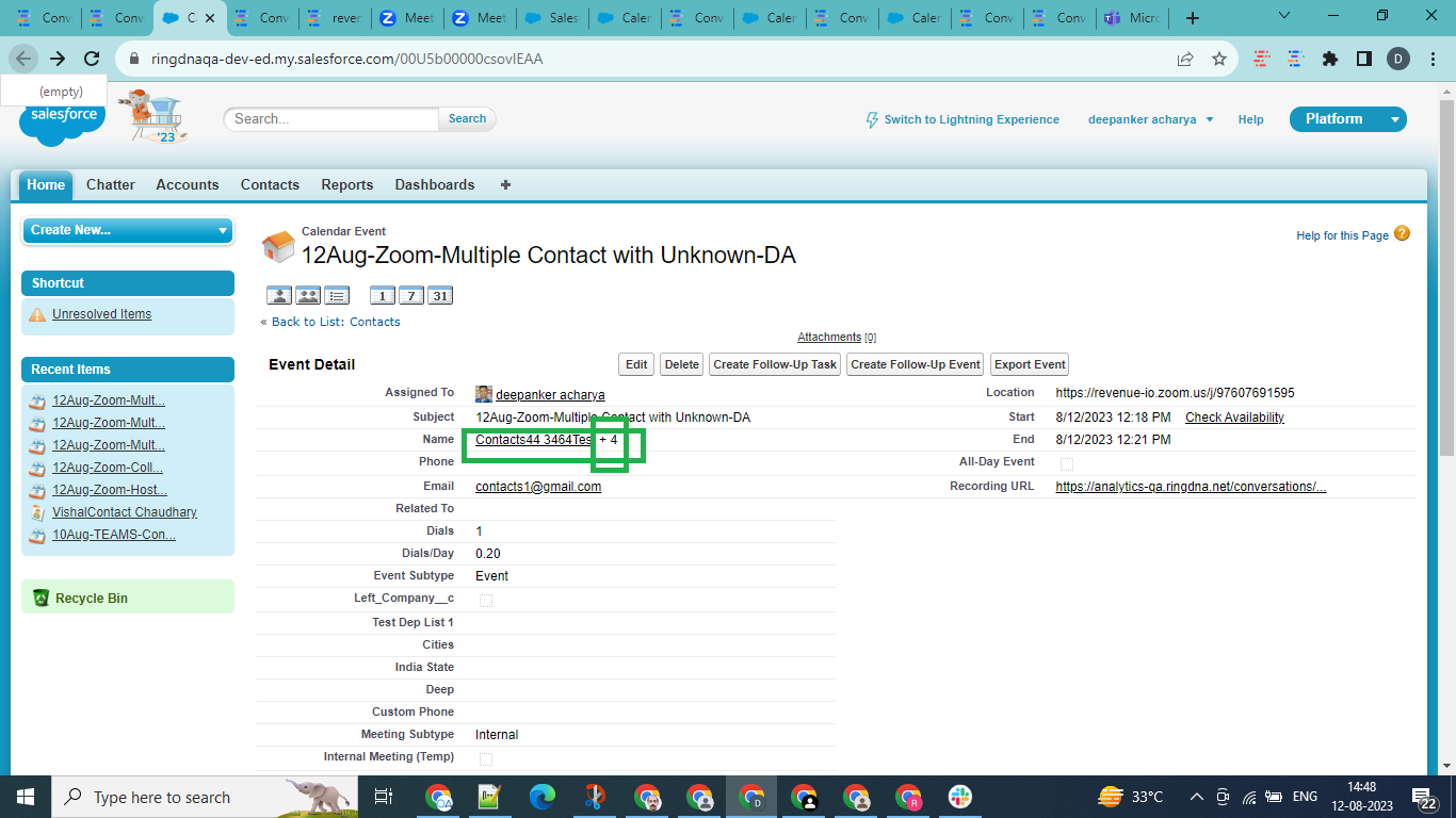 Edit shared activity