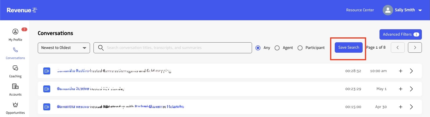 Save Search