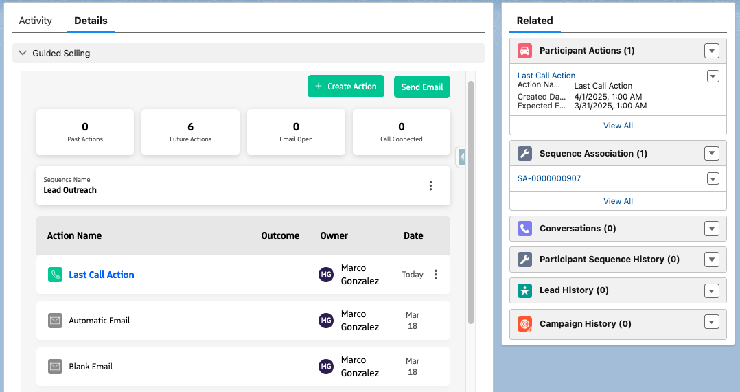 Just-in-Time Action Creation