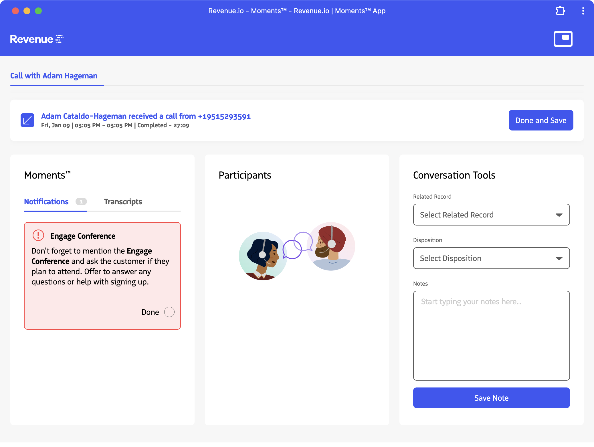 The notification count showing incomplete notifications.