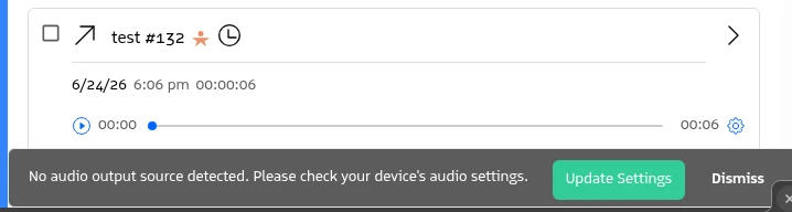 Call quality alert