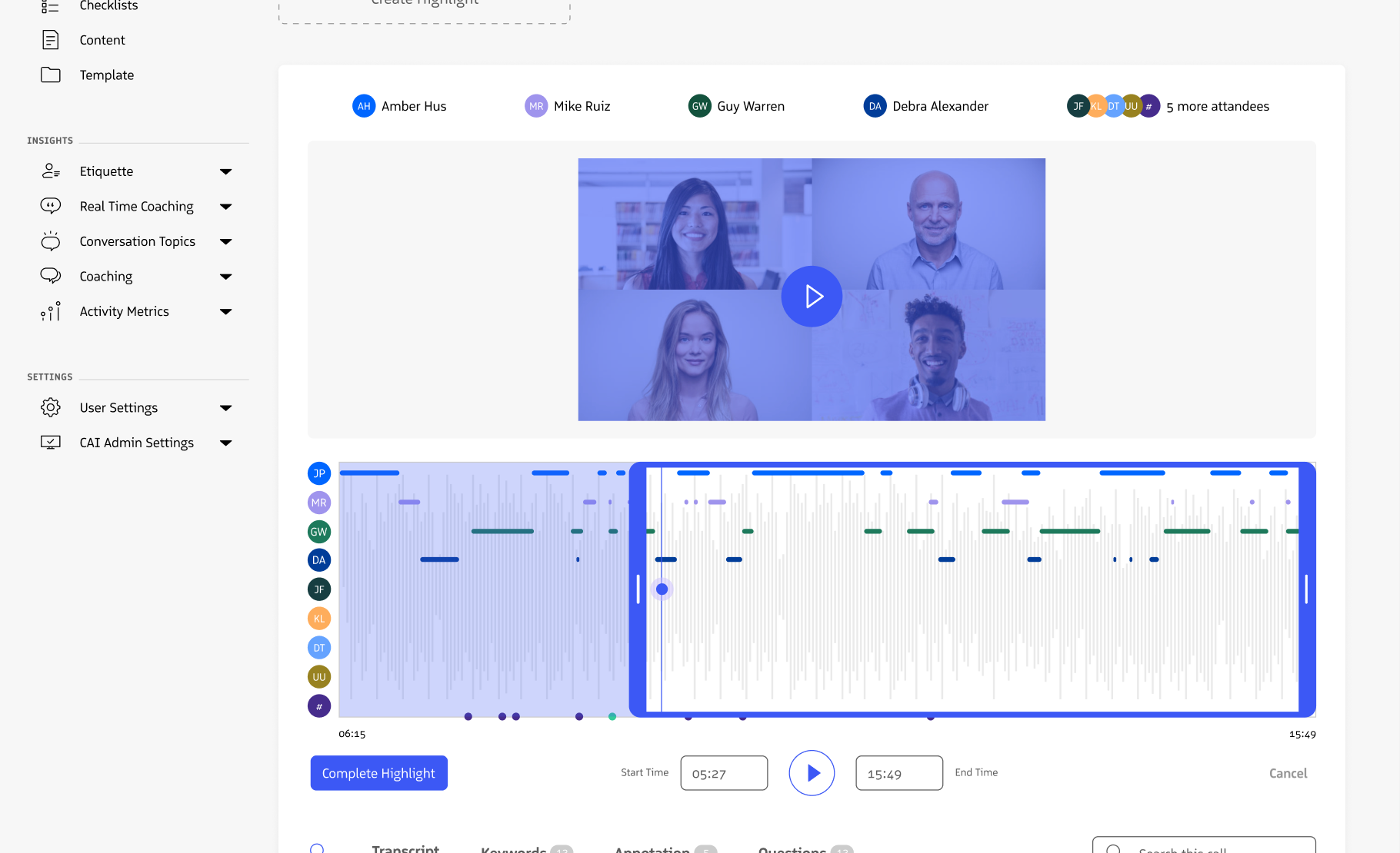 Conversation Highlights