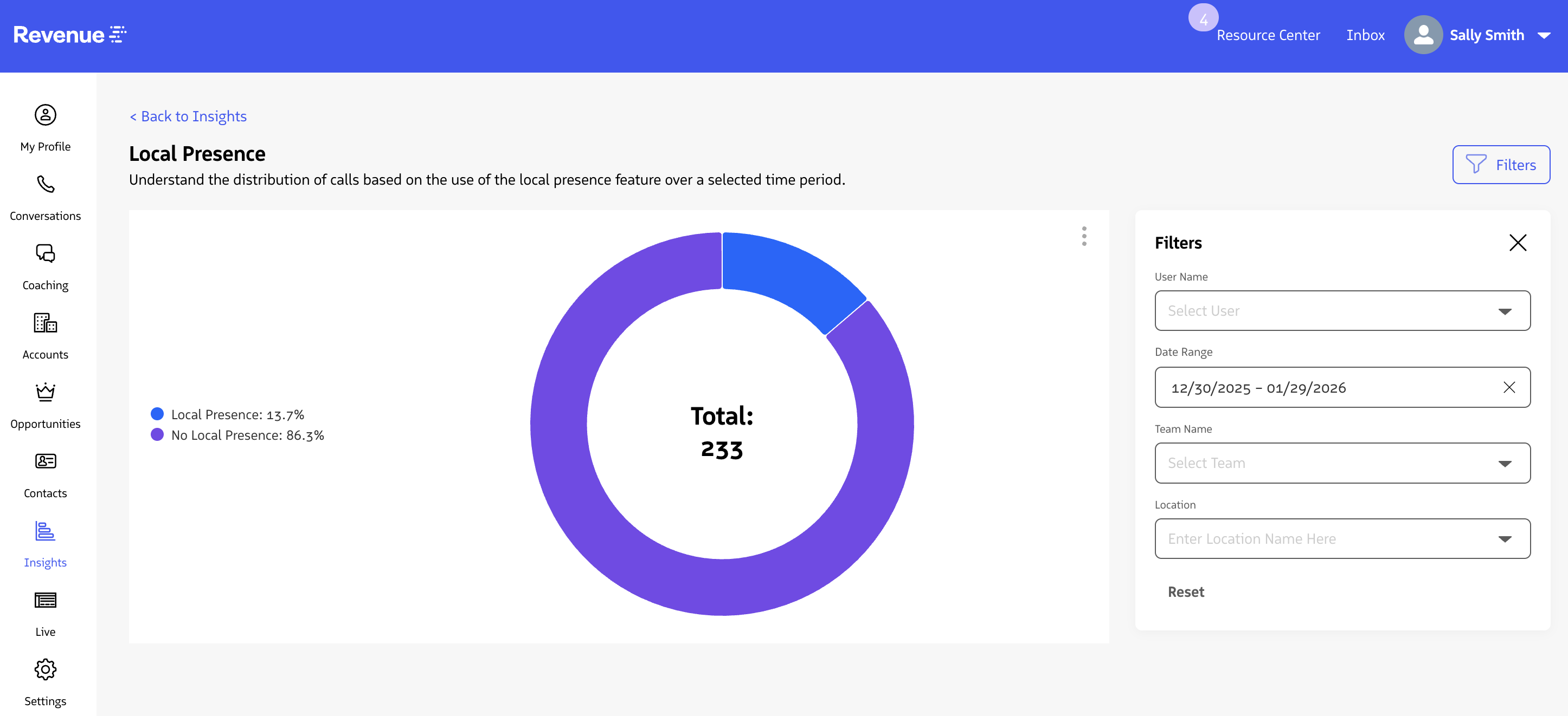 Local Presence report