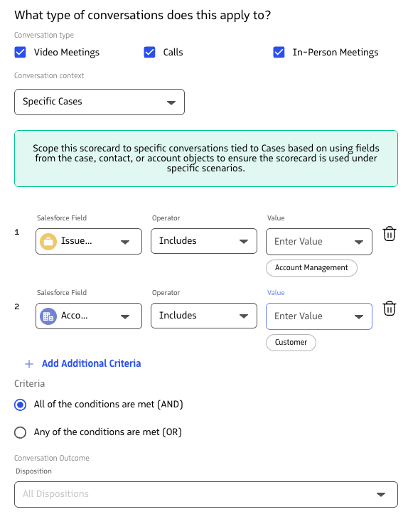 Targeting specific cases