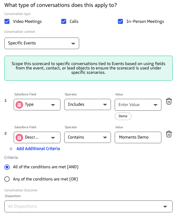 Targeting specific events