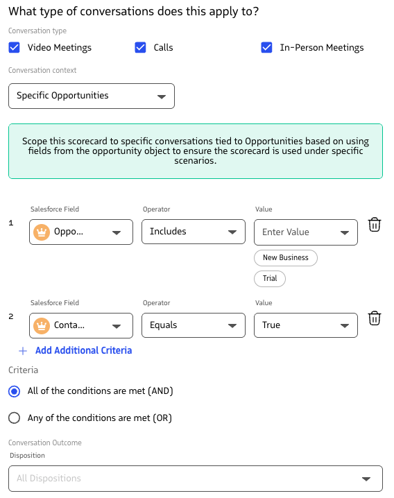 Targeting specific opportunities