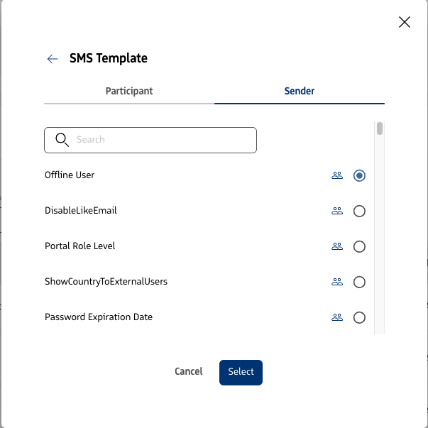 SMS Sender merge fields