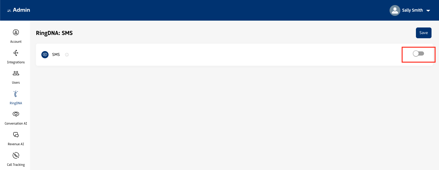 Enable SMS
