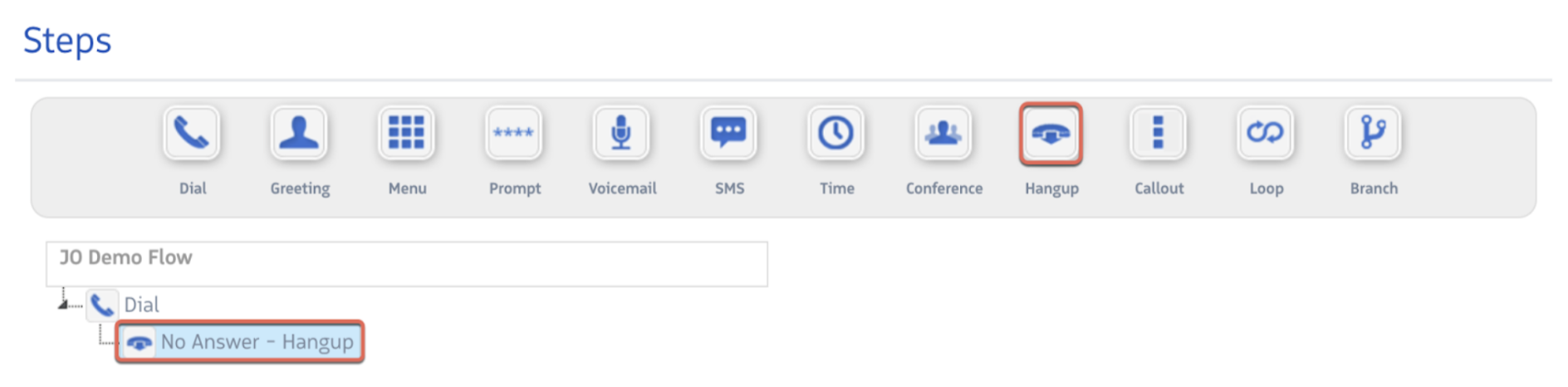 Post Call Survey step configuration panel
