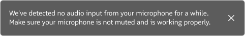 No Audio